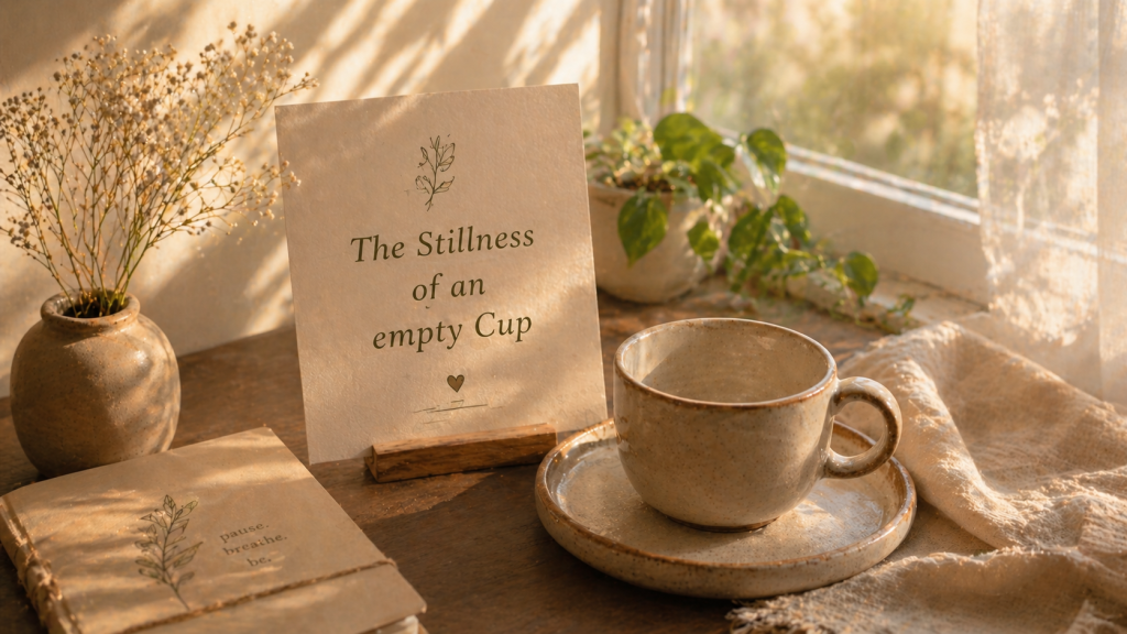 The Stillness of an empty Cup