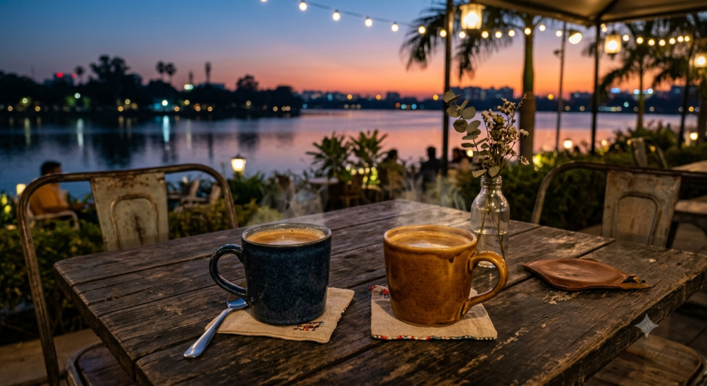 Two Coffees at Dusk